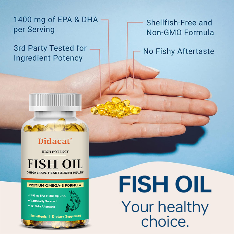 Omega 3 Fish Oil - 프리미엄 오메가 3 피쉬 오일 소프트젤,