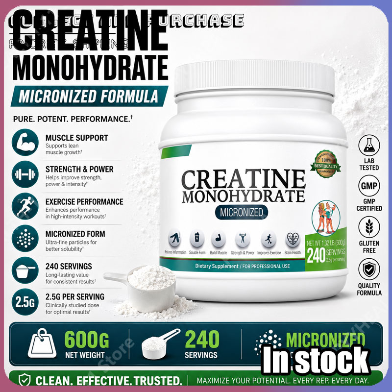 Creatine Monohydrate Powder - 크레아틴 모노하이드레이트 파우더는 근력, 세포 에너지