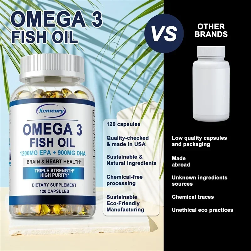 신경계, 피부, 모발, 뼈 및 관절 건강, 항산화제를  - Omega 3 Fish Oil 리뷰 및 가격